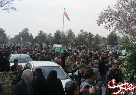 'گزارش تصویری از تشییع پیکر شهید مدافع حرم