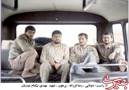تصاویری از حضور سردار شهید فرزانه در جبهه‌های هشت سال دفاع مقدس