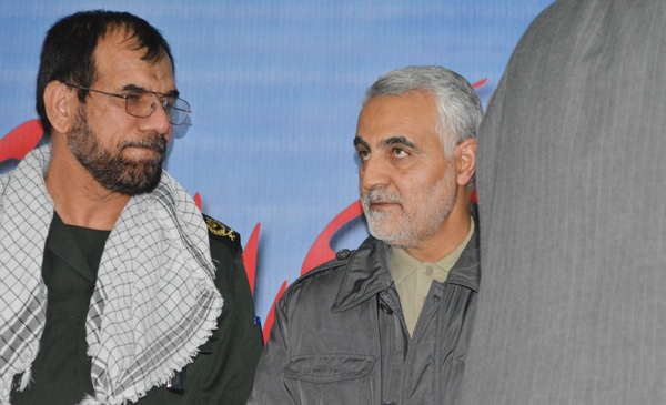 گزارش تصویری از حضور حاج قاسم در اولین سالروز شهادت سردار الله‌دادی