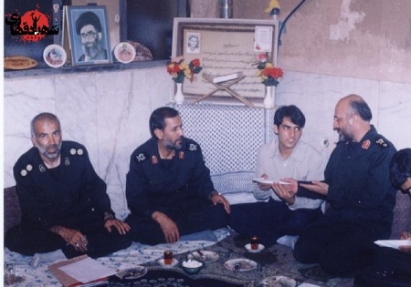 تصاویری از سردار جبهه‌های شمالغرب در کنار حاج احمد کاظمی