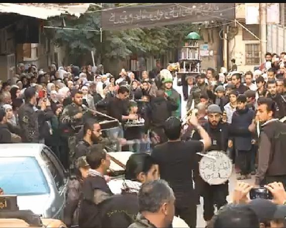 عزاداری روز عاشوراء در دمشق+تصاویر