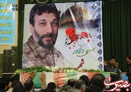 مراسم وداع همرزمان با پیکر شهید بیدی+تصاویر