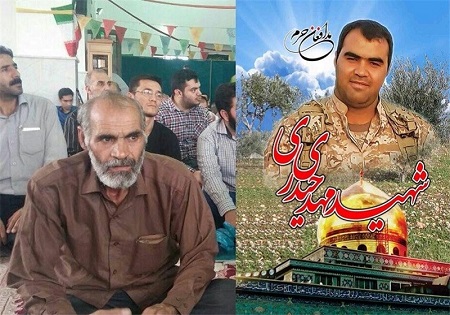 پدر شهید مدافع حرم«مهدی حیدری» به فرزند شهیدش پیوست پدر شهید مدافع حرم«مهدی حیدری» به فرزند شهیدش پیوست