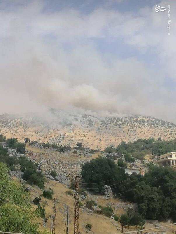 اولین تصاویر از درگیری در مرز لبنان-فلسطین اشغالی