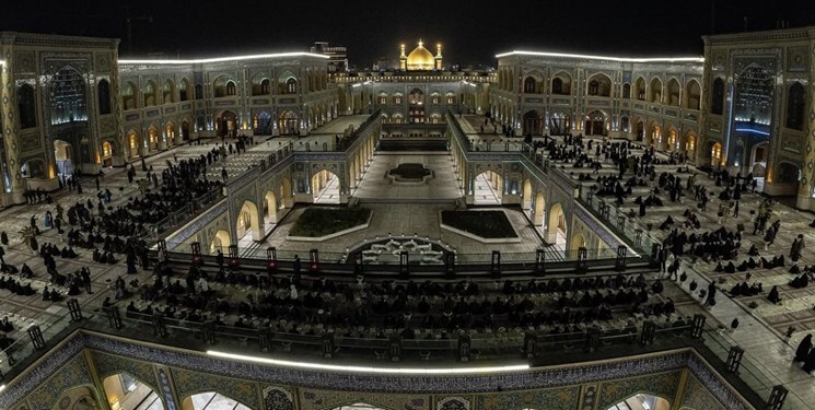 جشن میلاد حضرت زهرا(س) در حرم علوی همراه با اطعام ۳ هزار زائر+عکس