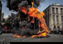 عکس/ مراسم خیمه‌سوزان ظهر عاشورا