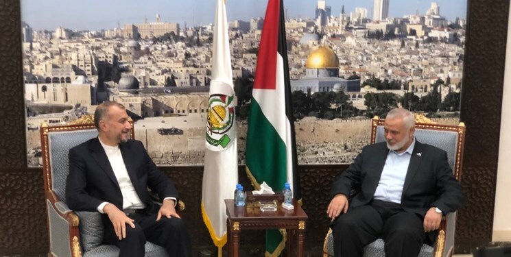 دیدار امیرعبداللهیان با اسماعیل هنیه در دوحه دیدار امیرعبداللهیان با اسماعیل هنیه در دوحه