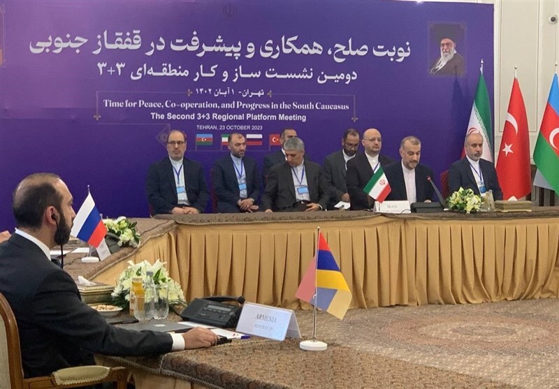 آغاز نشست فرمت ۳+۳ در تهران/امیرعبداللهیان: جنگ در قفقاز پایان یافته است آغاز نشست فرمت ۳+۳ در تهران/امیرعبداللهیان: جنگ در قفقاز پایان یافته است