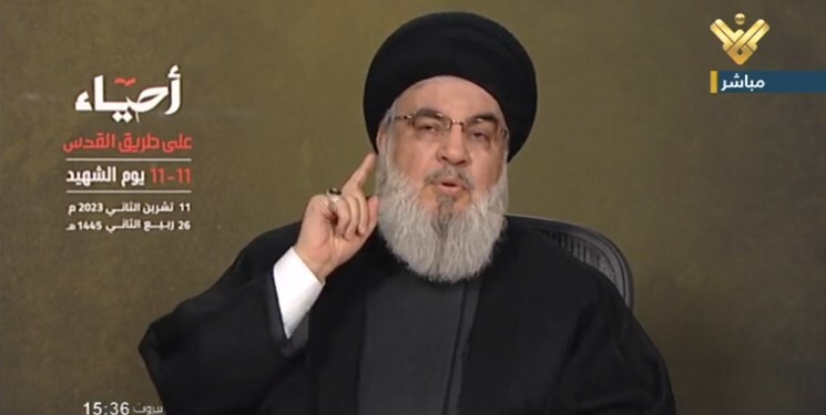 نصرالله: اگر جنگ در غزه متوقف نشود، حمله به پایگاههای آمریکا ادامه خواهد داشت نصرالله: اگر جنگ در غزه متوقف نشود، حمله به پایگاههای آمریکا ادامه خواهد داشت