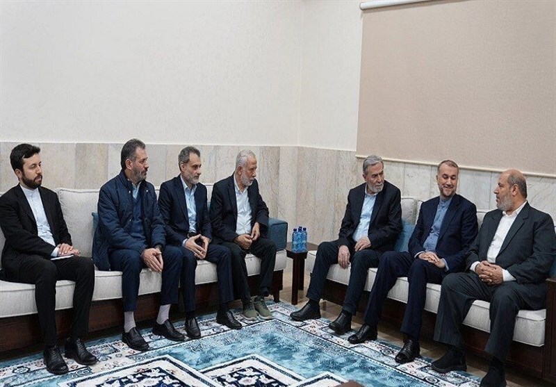امیرعبداللهیان در دیدار با رهبران فلسطینی: رژیم صهیونیستی با حمایت تمام عیار آمریکا نتوانست بر اراده فلسطین غلیه کند امیرعبداللهیان در دیدار با رهبران فلسطینی: رژیم صهیونیستی با حمایت تمام عیار آمریکا نتوانست بر اراده فلسطین غلیه کند