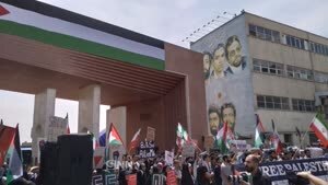 تجمع دانشگاهیان دانشگاه شریف در حمایت از دانشجویان آمریکایی‌ حامی فلسطین