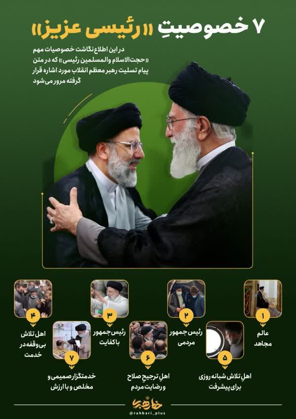 ۷ خصوصیت «رئیسی عزیز» ۷ خصوصیت «رئیسی عزیز»