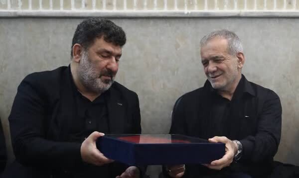 حضور پزشکیان و سردار قاآنی در مهدیه امام حسن مجتبی(ع)