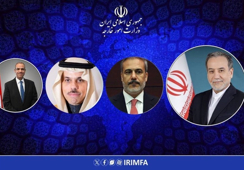 رایزنی عراقچی با وزرای خارجه ترکیه، مصر و عربستان درباره مذاکرات