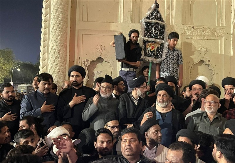 عزاداری زنان کارگیل هند در ماتم امام شهید