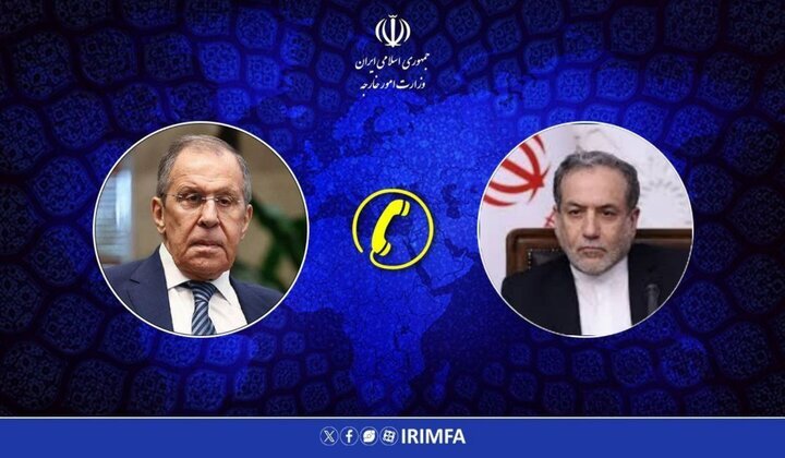 تماس تلفنی وزیر امور خارجه با وزیر امور خارجه روسیه