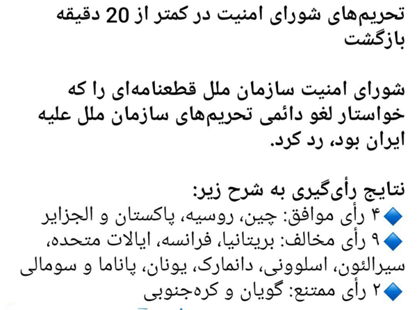 چرا چین و روسیه نتوانستند از حق وتو خود استفاده کنند؟ چرا چین و روسیه نتوانستند از حق وتو خود استفاده کنند؟