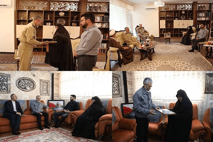 دیدار امیر دریادار سیاری با خانواده معظم شهیدان نصیرزاده و دره باغی دیدار امیر دریادار سیاری با خانواده معظم شهیدان نصیرزاده و دره باغی
