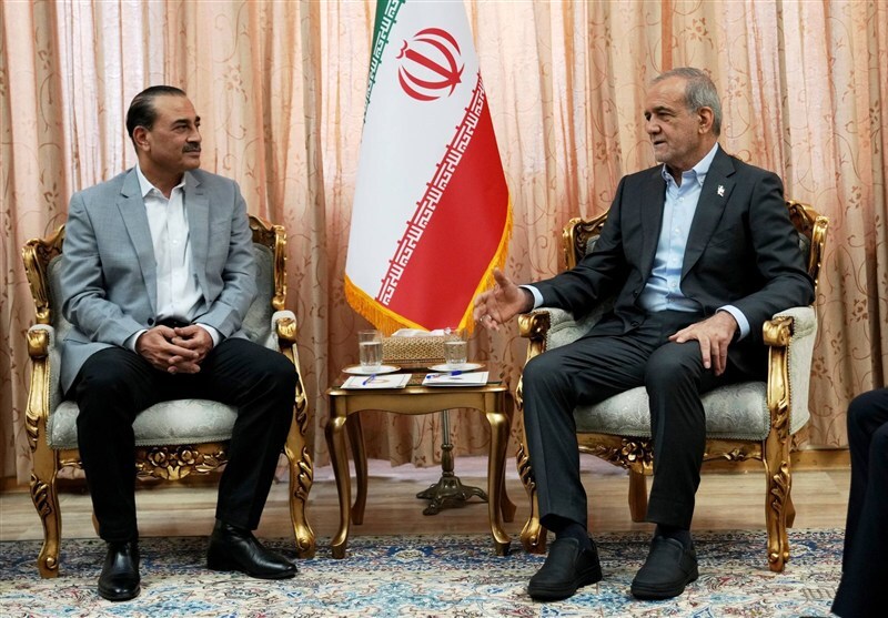 دیدار فرمانده ارتش پاکستان با رئیس‌جمهور