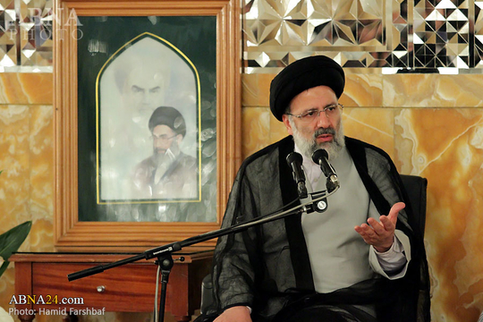 دیدار فرماندهان سپاه پاسداران انقلاب اسلامی با حجت الاسلام و المسلمین سید ابراهیم رئیسی تولیت آستان قدس رضوی 