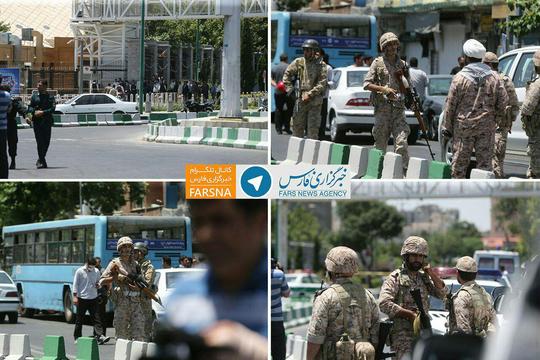 حضور نیروهای تک تیرانداز در اطراف مجلس
