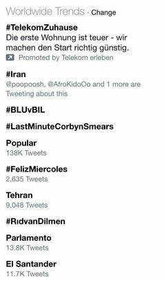 ایران ترند اول جهان شد