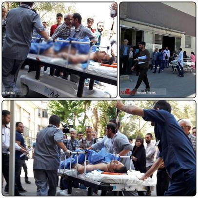 انتقال مجروحان به بیمارستان