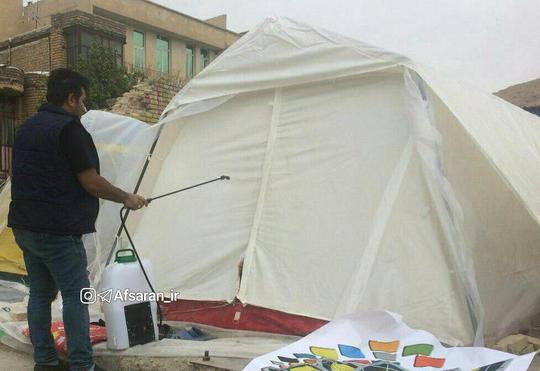 آیدین نصرتی علمداری مخترع شهرستان جلفا با ارسال ماده نانو پارچه به زلزله زدگان استان کرمانشاه اقدام به عایق بندی و آبگریز کردن چادرهای زلزله زدگان  این مناطق نمود.