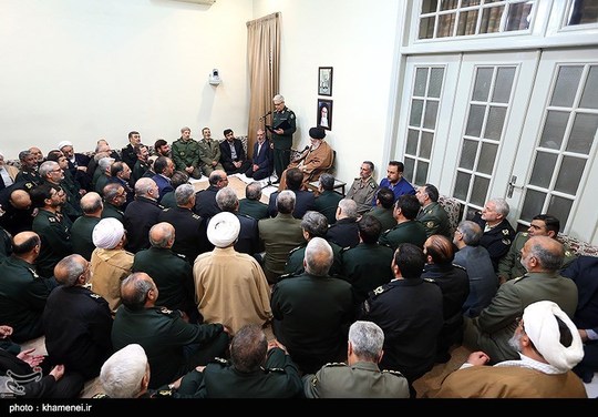  دیدار برگزیدگان جشنواره مالک اشتر با رهبر معظم انقلاب
برگزیدگان هشتمین جشنواره‌ی مالک اشتر با حضرت آیت‌الله خامنه‌ای فرمانده معظم کل قوا دیدار کردند.