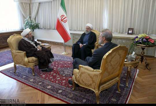 دیدار سران قوای مجریه، مقننه و قضاییه به میزبانی ریاست جمهوری در ساختمان پاستور این نهاد برگزار شد.