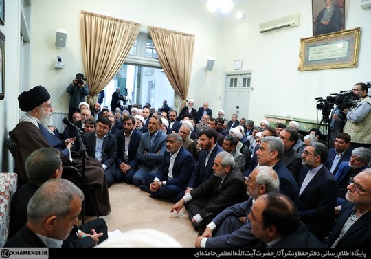 دیدار جمعی از مسئولان و مدیران نظام با رهبر انقلاب