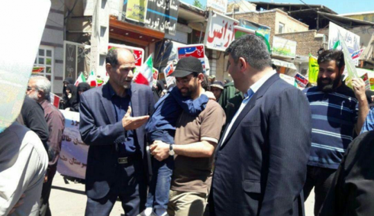 پوشش متفاوت وزیر ارتباطات در راهپیمایی روز قدس