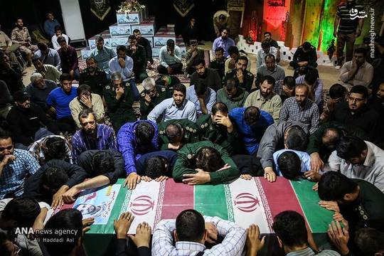  وداع با شهید مدافع حرم خلیل تختی‌نژاد در معراج شهدا 