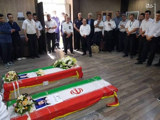 پیکر دو خلبان پرواز تهران یاسوج هواپیمایی آسمان به خانواده هایشان تحویل داده شد.