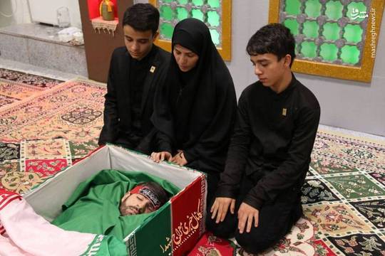 همسر وفرزندان شهید مدافع حرم 