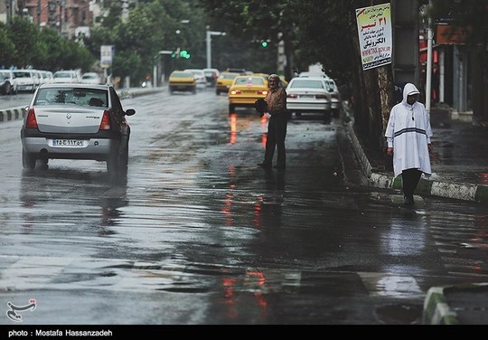 بارش باران تابستانی - گرگان