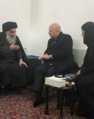 جدیدترین عکس آیت الله سیستانی