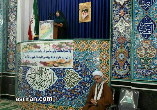  دعوت امام جمعه بیله سوار از سخنران زن در تریبون نماز جمعه

