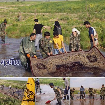 کمک‌های رزمنده‌های مدافع حرم فاطمیون به سیل‌زدگان روستاهای پلدختر