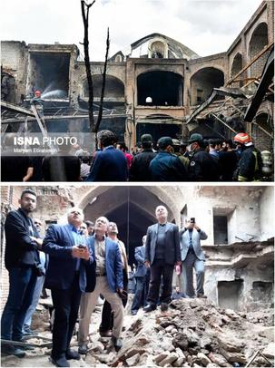 معاون میراث‌فهنگی: حدود ۱۱۳ مغازه تاریخی در سرای «دو دری» بازار تبریز طعمه آتش شدند که اعتباری بالغ بر ۲۰ میلیارد تومان به این بازار جهانی آسیب وارد کردند.

