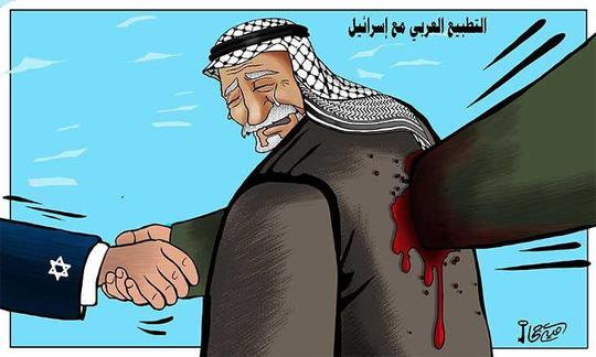 کاریکاتور : خنجر از پشت به فلسطینیان