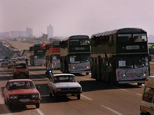 کاروان اعزام رزمندگان 8 سال دفاع مقدس به جبهه‌ها