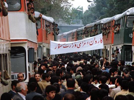 کاروان اعزام رزمندگان 8 سال دفاع مقدس به جبهه‌ها