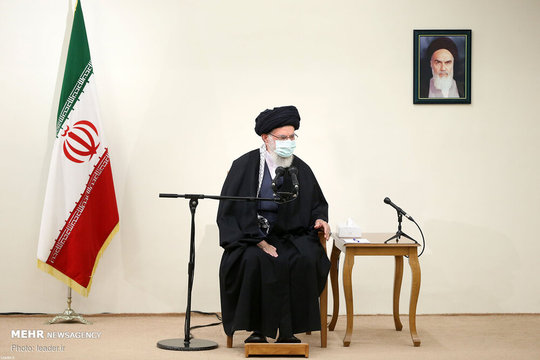 دیدار خانواده شهید محسن فخری‌زاده با رهبر معظم انقلاب