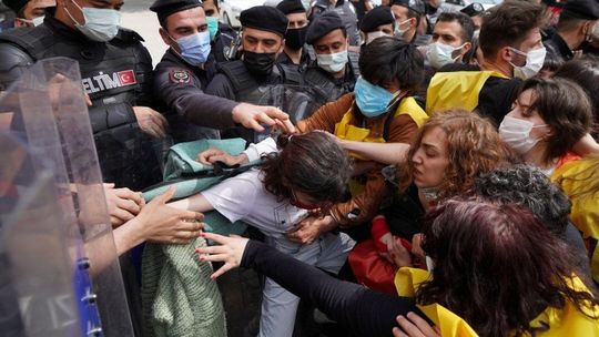 تظاهرات روز جهانی کارگر در ترکیه