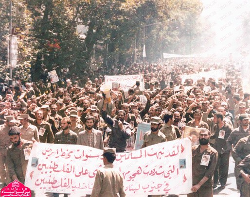 حضور اسرای عراقی در راهپیمایی روز قدس
