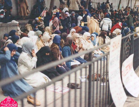 حضور دختران دانشجو در تظاهرات روز قدس در خارج از کشور
