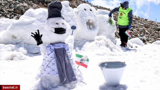 جشنواره ساخت آدم برفی در توچال