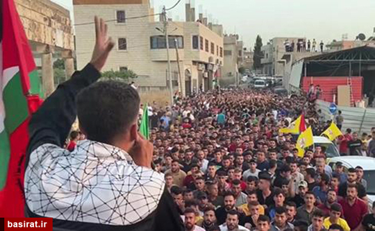 ادامه درگیری ها در کرانه باختری و تشییع پیکر یک نوجوان شهید در شهر بیتا