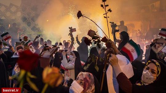جشن پیروزی هواداران سید ابراهیم رئیسی